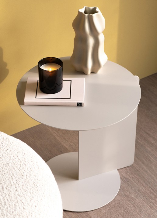 Spinder Salsa bijzettafel 40 x 40 cm - achterkant 6 taupe