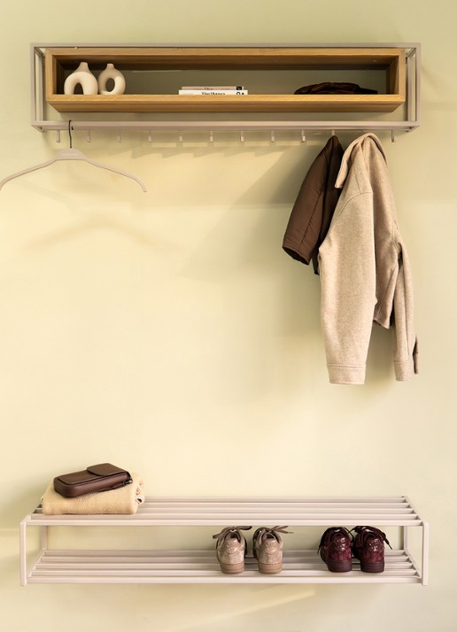 Spinder School 120 schoenenrek 118 cm - detail 2 taupe