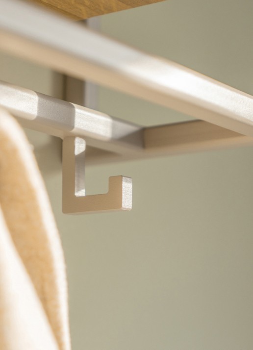 Spinder School 120 wandkapstok - detail 3 taupe