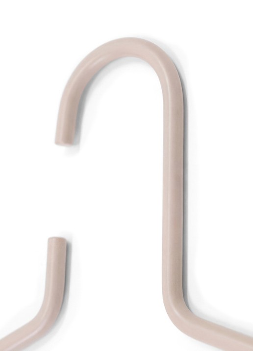 Spinder Senza 6 kledinghangers set van 3 - voorkant 2 taupe