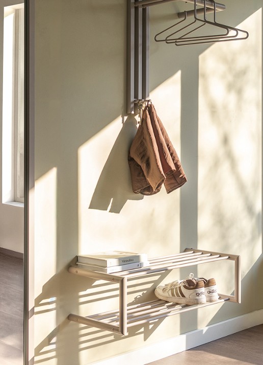 Spinder Soenz schoenenrek 80 cm - detail 6 taupe