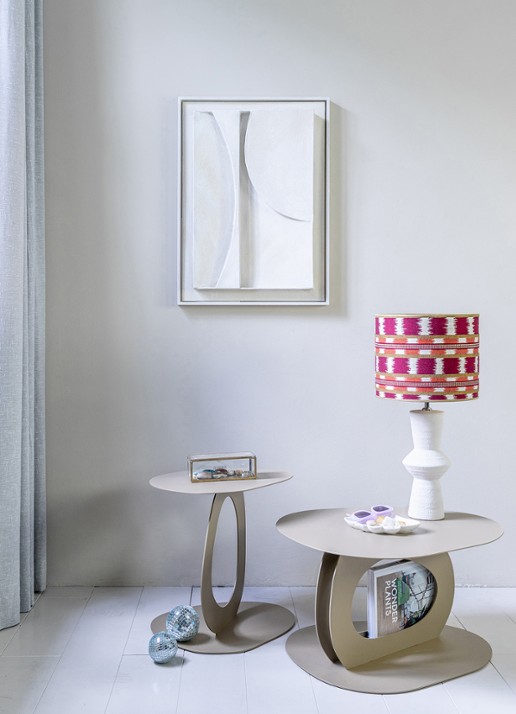 Spinder Tonda salontafel 35 cm - detail 2 donkerbeige
