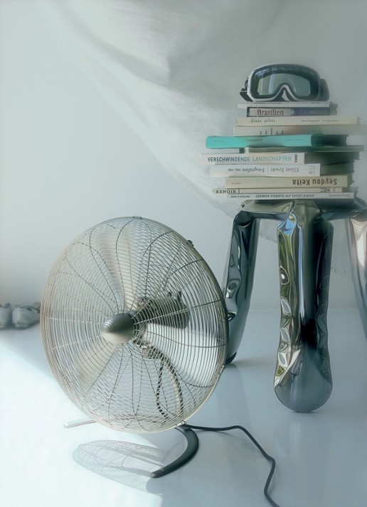Stadler Form Charly Floor vloerventilator, 48 cm hoog - voorkant 6 zilver