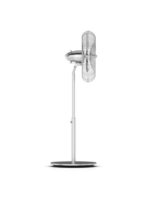 Stadler Form Charly Stand vloerventilator, 130 cm hoog - detail 4 zilver