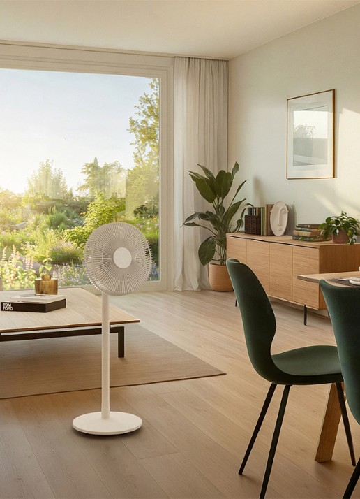 Stadler Form Finn Mobile oplaadbare vloer- en tafelventilator 95,4 cm - detail 7 wit