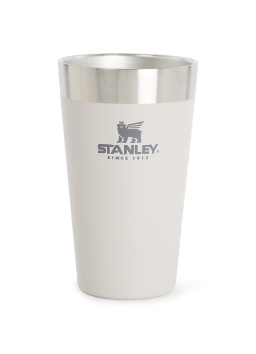 Stanley Adventure Stacking Beer Pint thermosbeker 47 cl - voorkant lichtgrijs