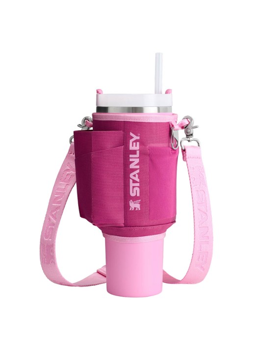 Stanley All-Day Quencher Carry-All crossbodytas voor 0,89 liter thermosfles - voorkant 2 fuchsia