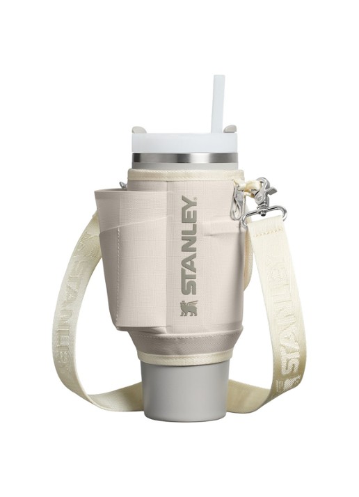 Stanley All-Day Quencher Carry-All crossbodytas voor 1,18 liter thermosfles - voorkant 2 creme
