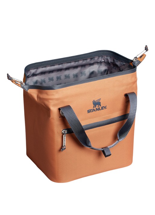 Stanley De All-Day Julienne Mini koeltas 7 liter - detail oranjebruin