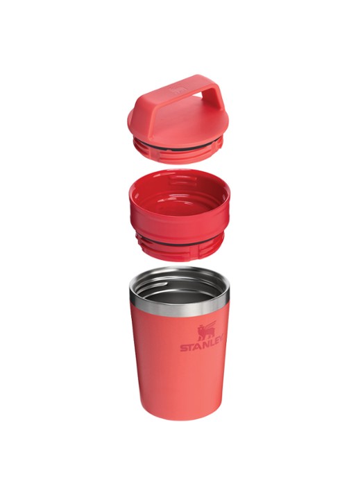 Stanley De Café-To-Go Travel thermosbeker 0,23 liter - voorkant 3 hot coral / koraalrood
