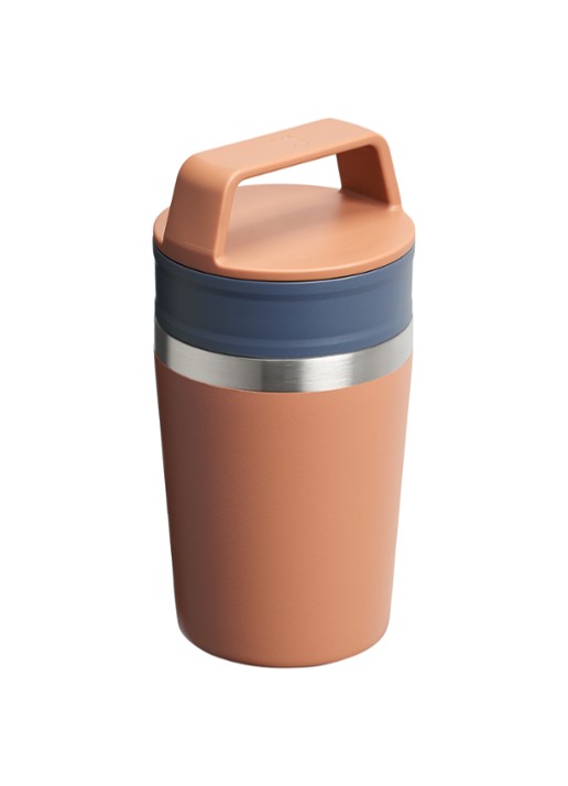 Stanley De Café-To-Go Travel thermosbeker 0,23 liter - achterkant oranjebruin
