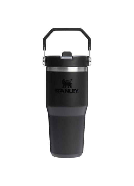 Stanley De IceFlow™ Flip Straw 2.0 waterfles 0,41 liter - voorkant 3 zwart
