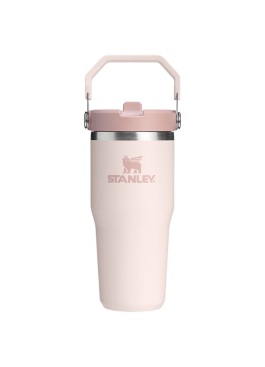 Stanley De IceFlow™ Flip Straw 2.0 waterfles 0,41 liter - voorkant 2 lichtroze