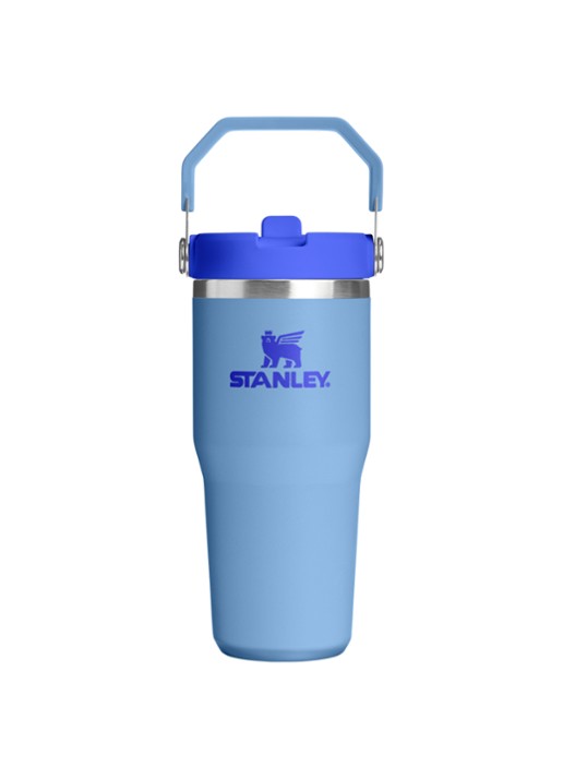 Stanley De IceFlow™ Flip Straw 2.0 waterfles 0,41 liter - voorkant donkerblauw