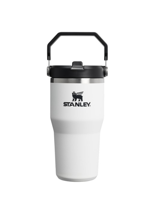 Stanley De IceFlow™ Flip Straw 2.0 waterfles 0,6 liter - voorkant wit