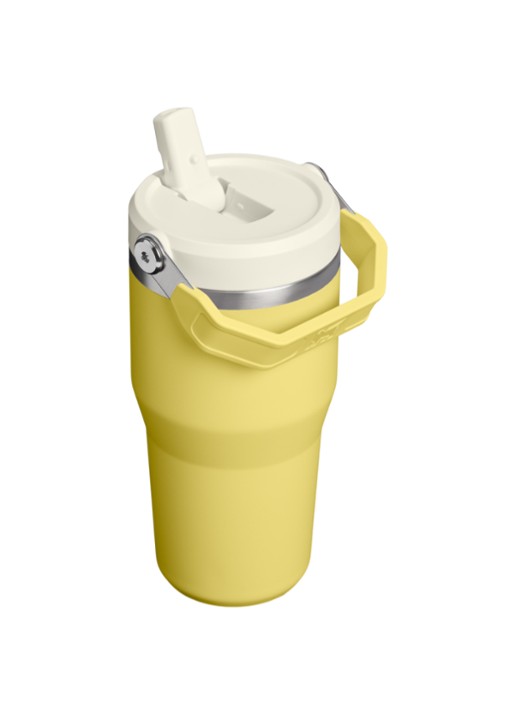 Stanley De IceFlow™ Flip Straw 2.0 waterfles 0,6 liter - achterkant geel
