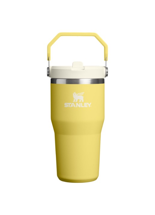 Stanley De IceFlow™ Flip Straw 2.0 waterfles 0,6 liter - voorkant 2 geel