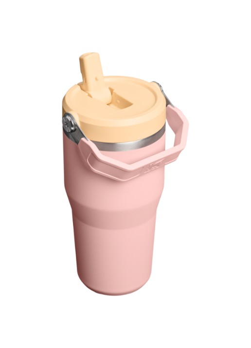 Stanley De IceFlow™ Flip Straw 2.0 waterfles 0,6 liter - achterkant 2 zalmroze
