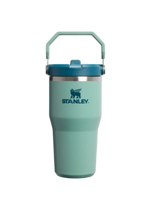 Stanley De IceFlow™ Flip Straw 2.0 waterfles 0,6 liter - voorkant 2 lichtgroen