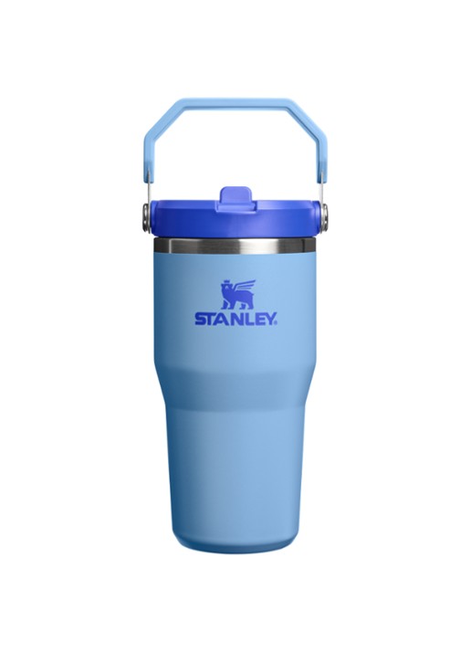Stanley De IceFlow™ Flip Straw 2.0 waterfles 0,6 liter - voorkant 3 donkerblauw