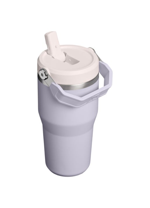 Stanley De IceFlow™ Flip Straw 2.0 waterfles 0,6 liter - achterkant 2 paars