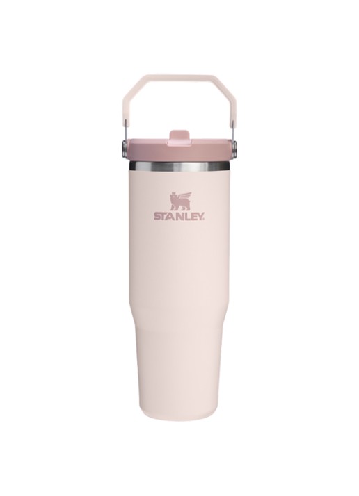 Stanley De IceFlow™ Flip Straw 2.0 waterfles 0,89 liter - voorkant 2 lichtroze
