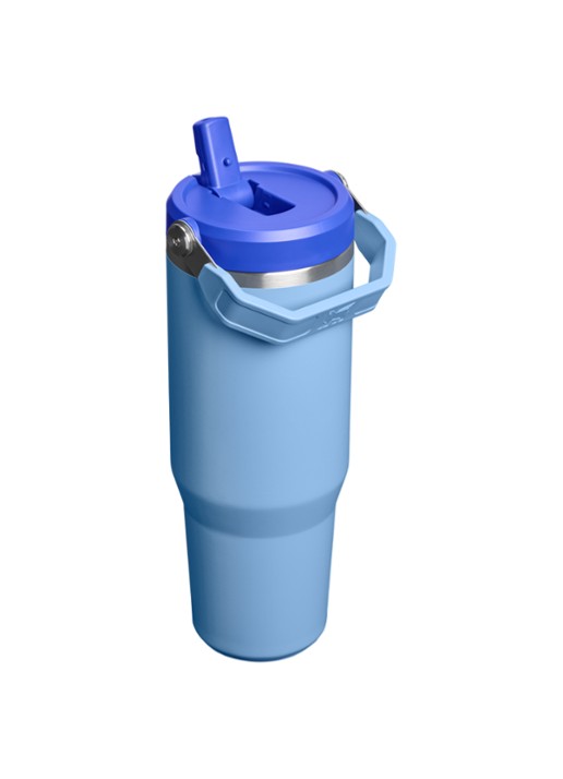 Stanley De IceFlow™ Flip Straw 2.0 waterfles 0,89 liter - achterkant blauw
