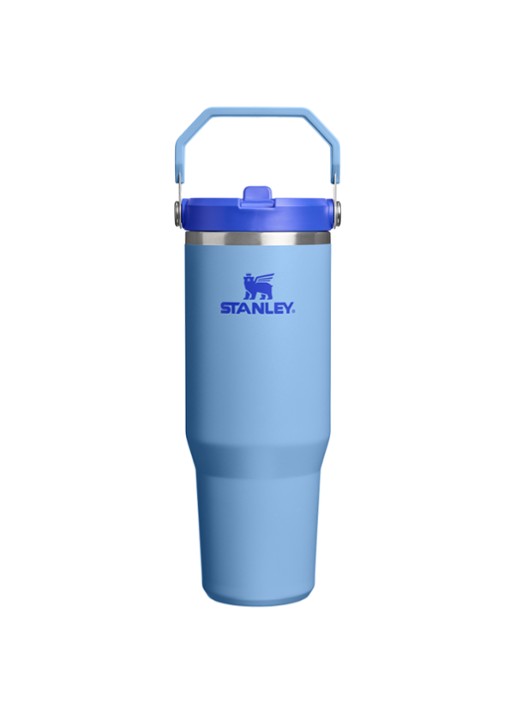 Stanley De IceFlow™ Flip Straw 2.0 waterfles 0,89 liter - voorkant 2 blauw