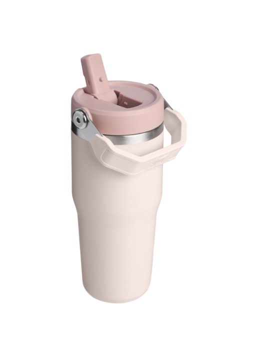 Stanley De IceFlow™ Flip Straw 2.0 waterfles 0,41 liter - achterkant 3 lichtroze