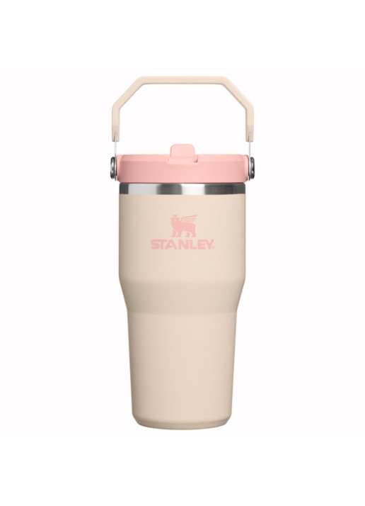 Stanley De IceFlow™ Flip Straw 2.0 waterfles 0,59 liter - voorkant 3 beige