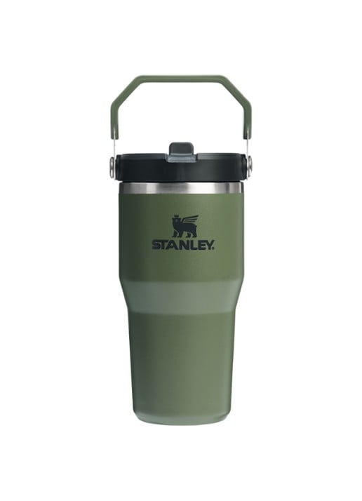 Stanley De IceFlow™ Flip Straw 2.0 waterfles 0,59 liter - voorkant 3 donkergroen