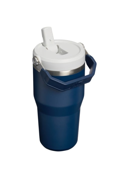 Stanley De IceFlow™ Flip Straw 2.0 waterfles 0,59 liter - achterkant 2 donkerblauw