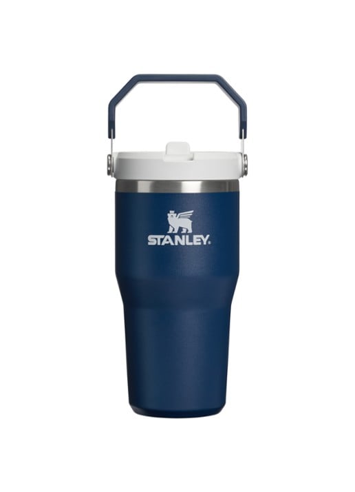 Stanley De IceFlow™ Flip Straw 2.0 waterfles 0,59 liter - voorkant 3 donkerblauw