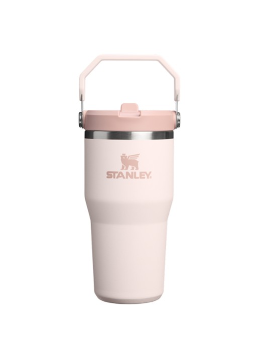 Stanley De IceFlow™ Flip Straw 2.0 waterfles 0,6 liter - voorkant 3 lichtroze
