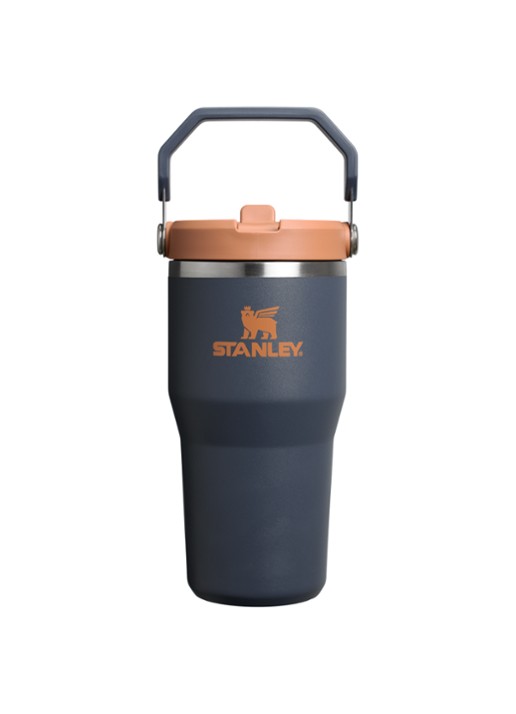 Stanley De IceFlow™ Flip Straw 2.0 waterfles 0,6 liter - voorkant 3 blauw