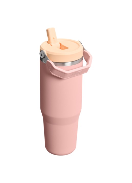 Stanley De IceFlow™ Flip Straw 2.0 waterfles 0,89 liter - achterkant 3 zalmroze