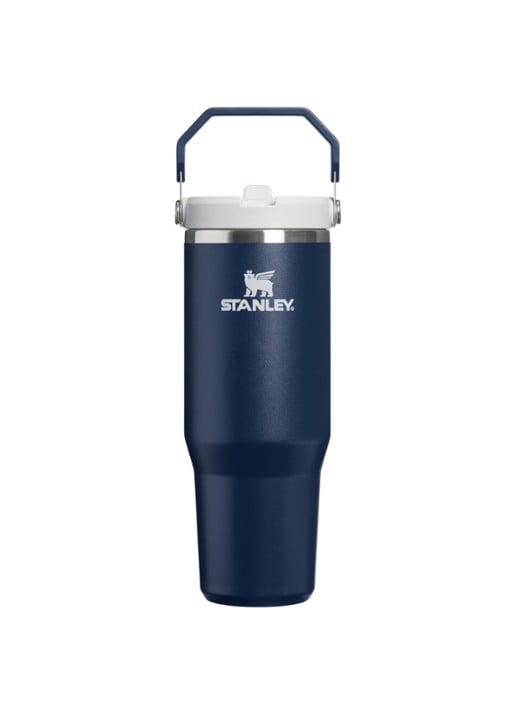 Stanley De IceFlow™ Flip Straw 2.0 waterfles 0,89 liter - voorkant 3 donkerblauw