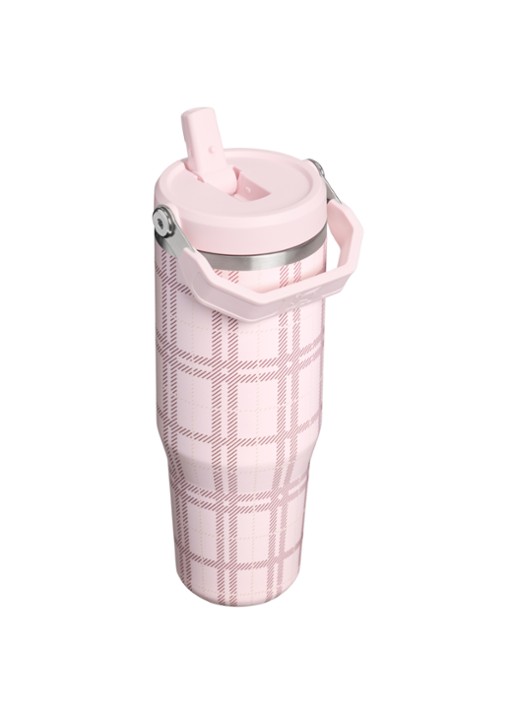 Stanley De IceFlow™ Flip Straw 2.0 waterfles 0,89 liter - achterkant 3 lichtroze
