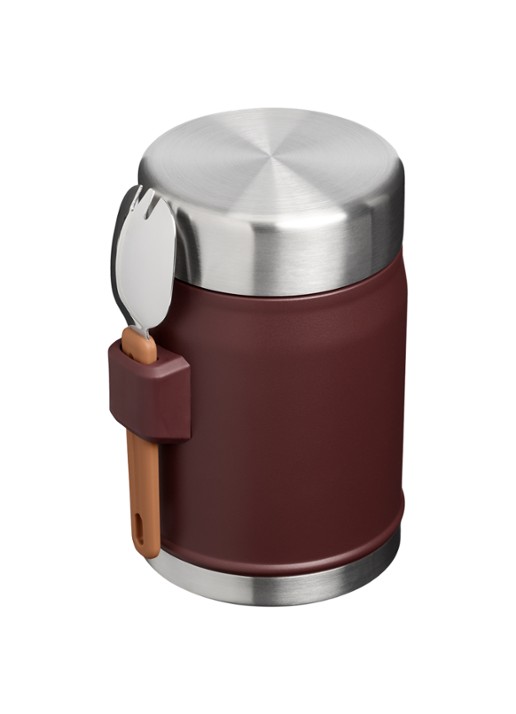 Stanley De Legendary Food Jar + Spork lunchbox 40 cl - achterkant 2 donkerbruin