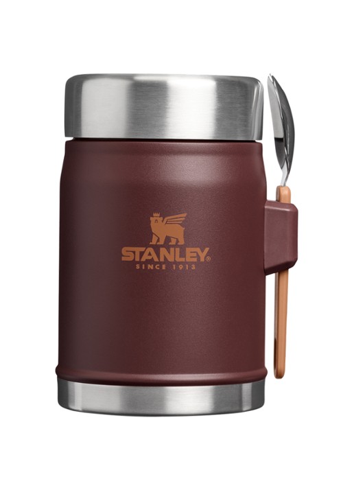 Stanley De Legendary Food Jar + Spork lunchbox 40 cl - voorkant donkerbruin