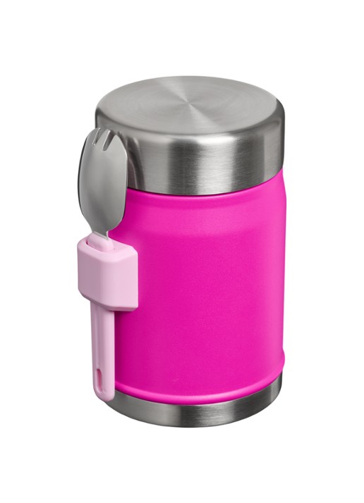 Stanley De Legendary Food Jar + Spork lunchbox 40 cl - achterkant 3 fuchsia