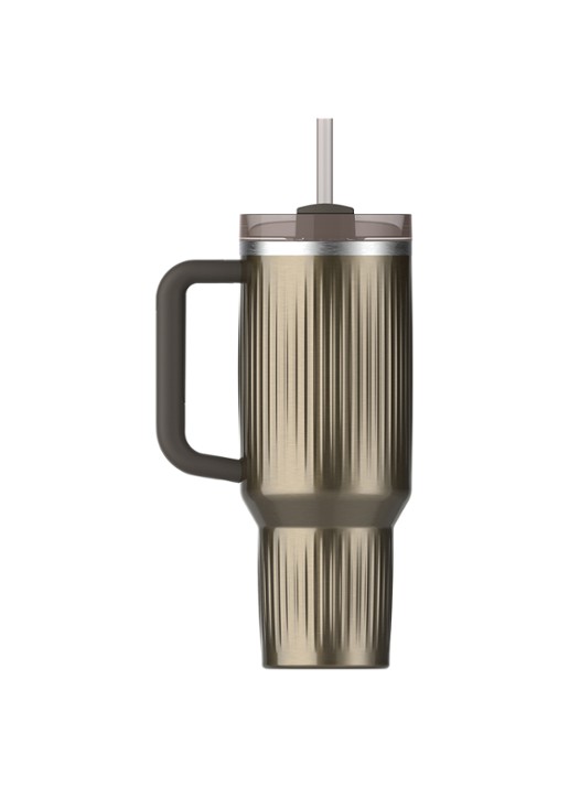 Stanley De Quencher® H2.0 Fluted thermosfles 1,18 liter - achterkant gunmetal shine / antraciet