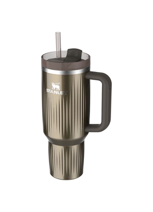 Stanley De Quencher® H2.0 Fluted thermosfles 1,18 liter - voorkant 3 gunmetal shine / antraciet