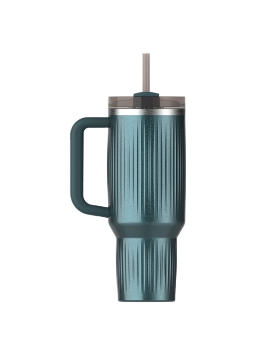 Stanley De Quencher® H2.0 Fluted thermosfles 1,18 liter - achterkant marina shine / donkerblauw