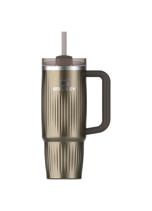 Stanley De Quencher® H2.0 Fluted thermosfles 89 cl - voorkant gunmetal shine / antraciet