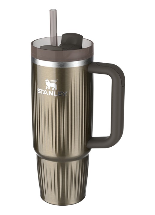 Stanley De Quencher® H2.0 Fluted thermosfles 89 cl - voorkant 2 gunmetal shine / antraciet