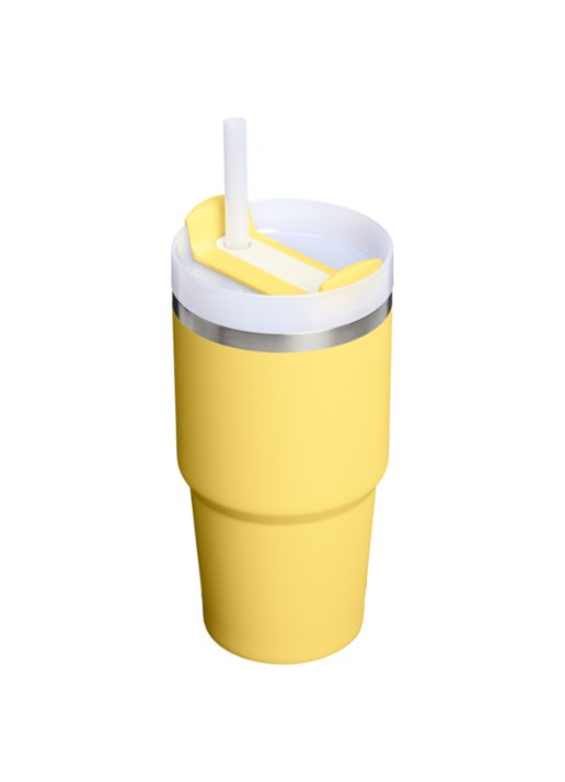 Stanley De Quencher® H2.O FlowState™ thermosfles 0,6 liter - achterkant 3 geel