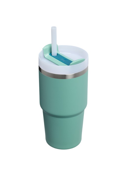 Stanley De Quencher® H2.O FlowState™ thermosfles 0,6 liter - achterkant 3 lichtgroen