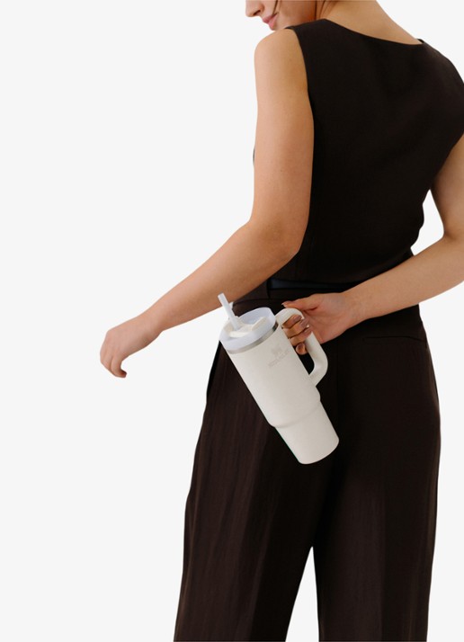 Stanley De Quencher® H2.O FlowState™ thermosfles 0,89 liter - detail 4 cream 2.0 / gebroken wit