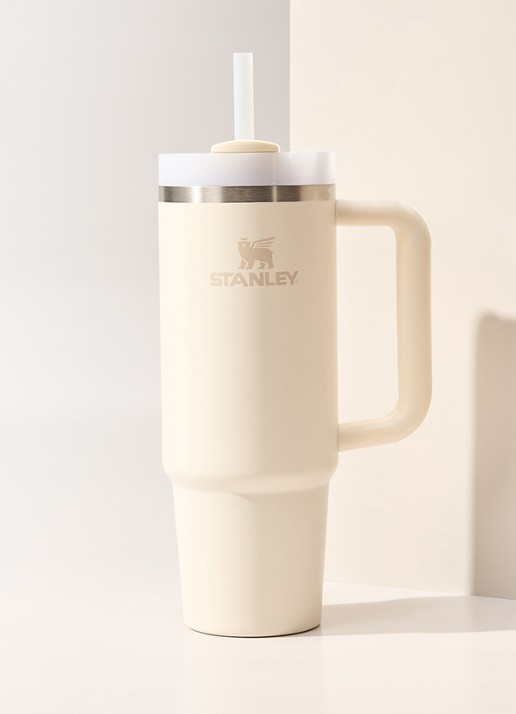 Stanley De Quencher® H2.O FlowState™ thermosfles 0,89 liter - voorkant 6 cream 2.0 / gebroken wit